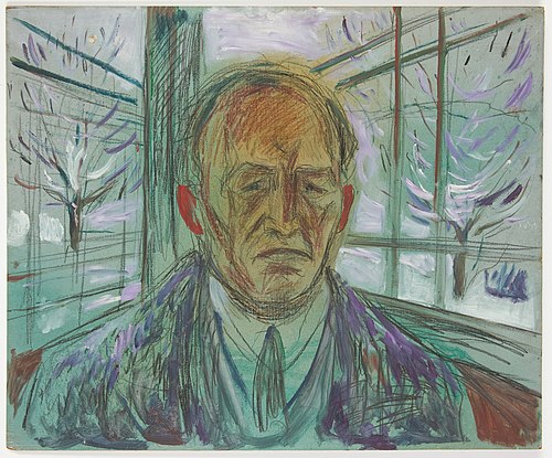 Autoportrait sur la véranda, 1930, Edvard Munch