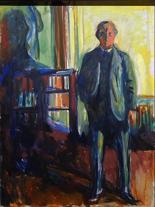 Autoportrait à la main dans la poche, 1925, Edvard Munch