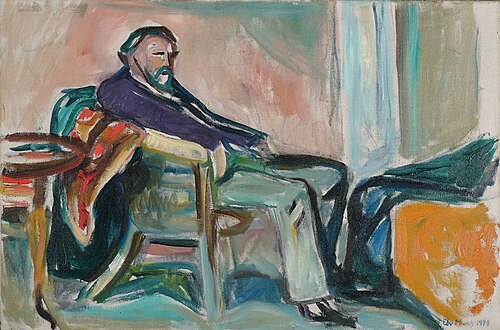 Autoportrait à la grippe espagnole, 1919, Edvard Munch