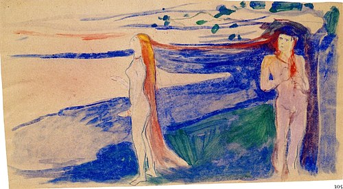 Séparation, 1893, Edvard Munch