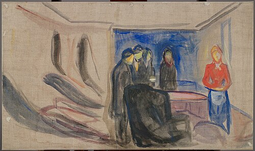 Esquisse pour « Les Revenants » d'Henrik Ibsen, 1906, Edvard Munch