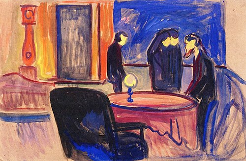 Esquisse pour « Les Revenants » d'Henrik Ibsen, 1906, Edvard Munch