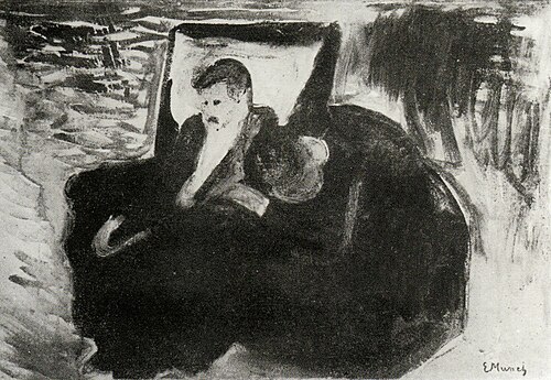 Esquisse pour « Les Revenants » d'Henrik Ibsen, 1906, Edvard Munch