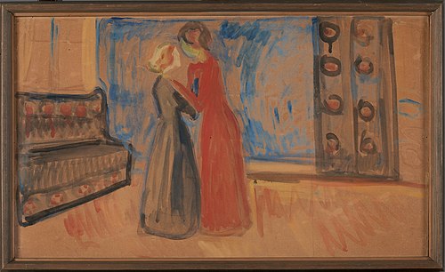 Esquisse pour « Hedda Gabler » d'Henrik Ibsen, 1906, Edvard Munch