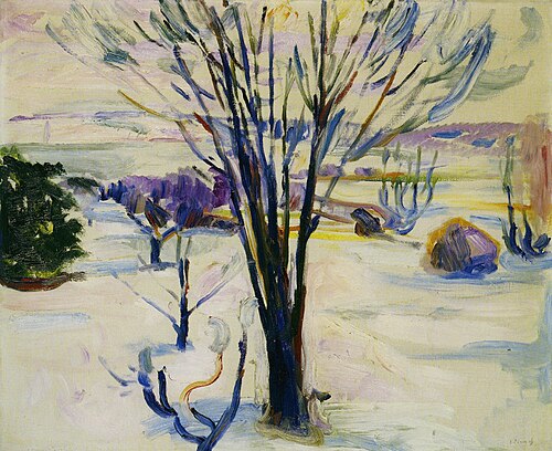Neige, 1913, Edvard Munch