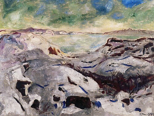 Paysage de neige à Kragerø, 1912, Edvard Munch