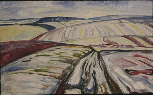 Paysage de neige, Thuringe, 1907, Edvard Munch