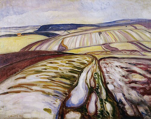 Snow Landscape, Thüringen, 1906, Edvard Munch