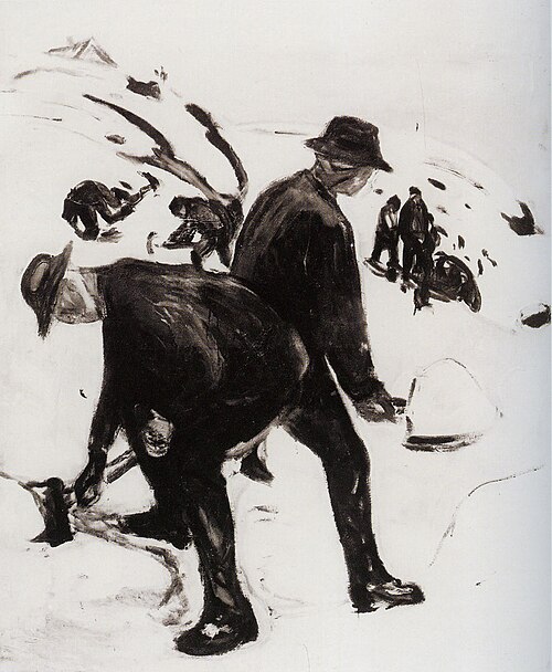 Déneigeurs, 1913, Edvard Munch