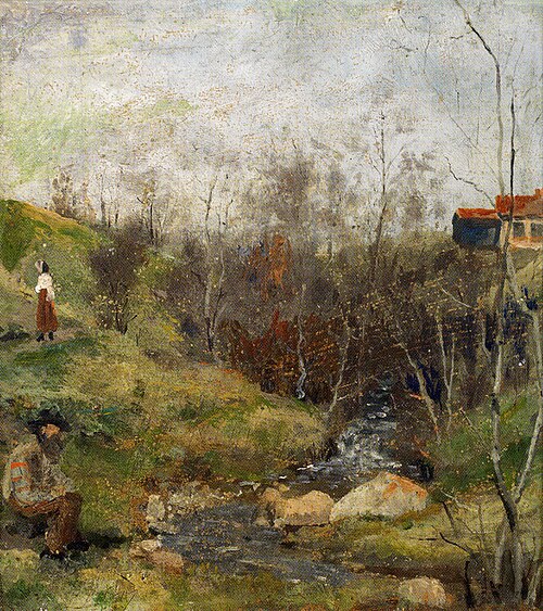 Paysage de printemps, 1882, Edvard Munch