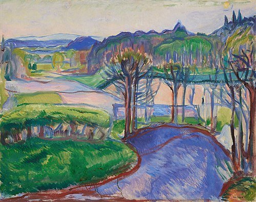 Paysage de printemps, 1923, Edvard Munch