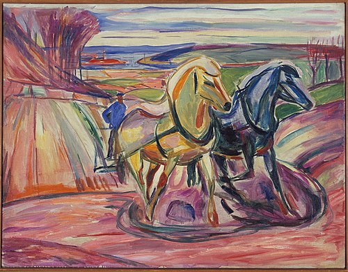 Labourage de printemps, 1916, Edvard Munch