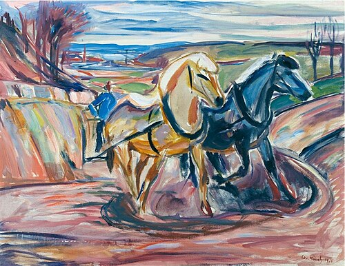 Labourage de printemps, 1916, Edvard Munch