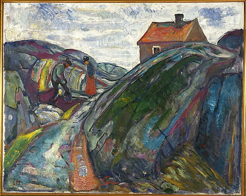 Travail de printemps dans les Skerries, 1910, Edvard Munch