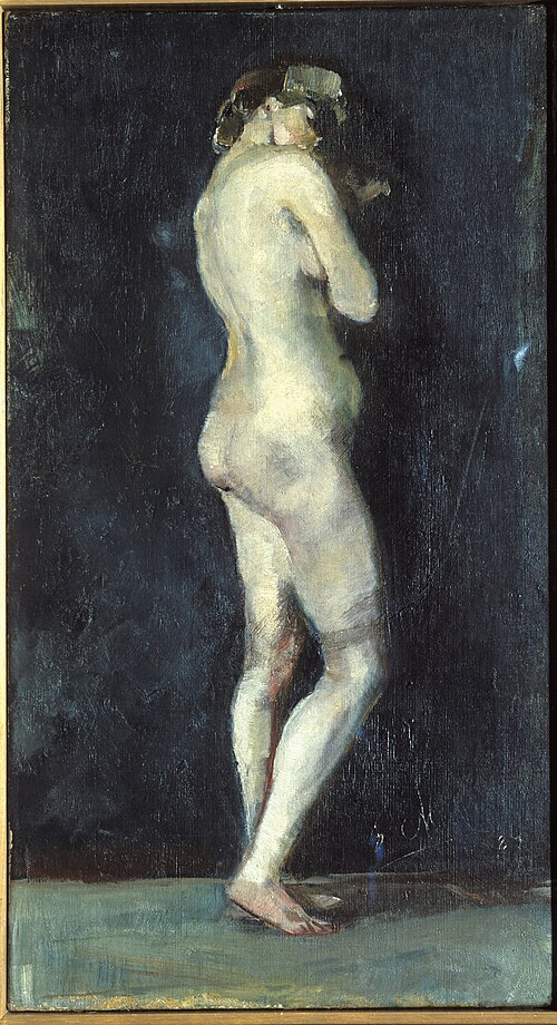 Nu féminin debout, 1887, Edvard Munch
