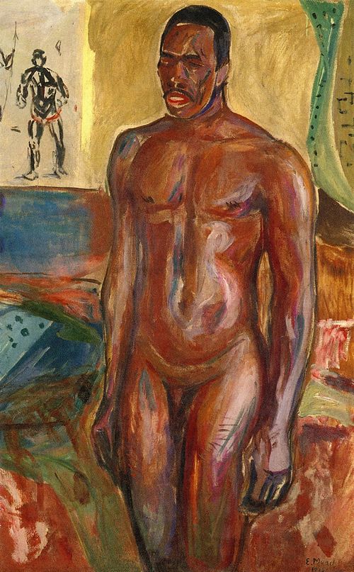 Africain nu debout, 1916, Edvard Munch
