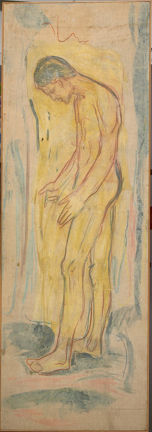 Homme nu debout. La SSource, 1910, Edvard Munch