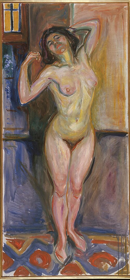 Nu debout avec ses mains derrière la tête, 1922, Edvard Munch