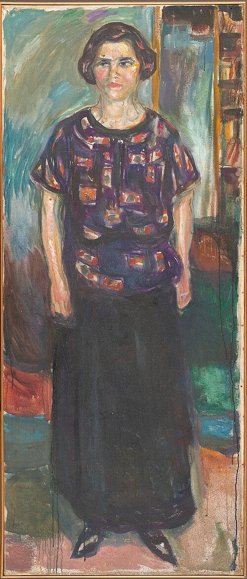 Femme debout, 1920, Edvard Munch