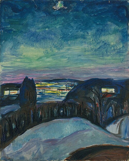 Nuit étoilée, 1922, Edvard Munch