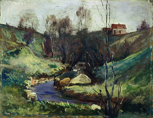 Ruisseau au printemps, 1882, Edvard Munch