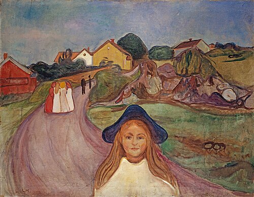 rue d'Åsgårdstrand, 1901, Edvard Munch