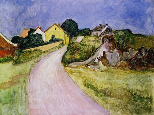 rue d'Åsgårdstrand, 1901, Edvard Munch