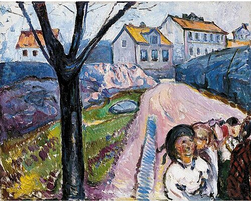 Street in Kragerø, 1910, Edvard Munch