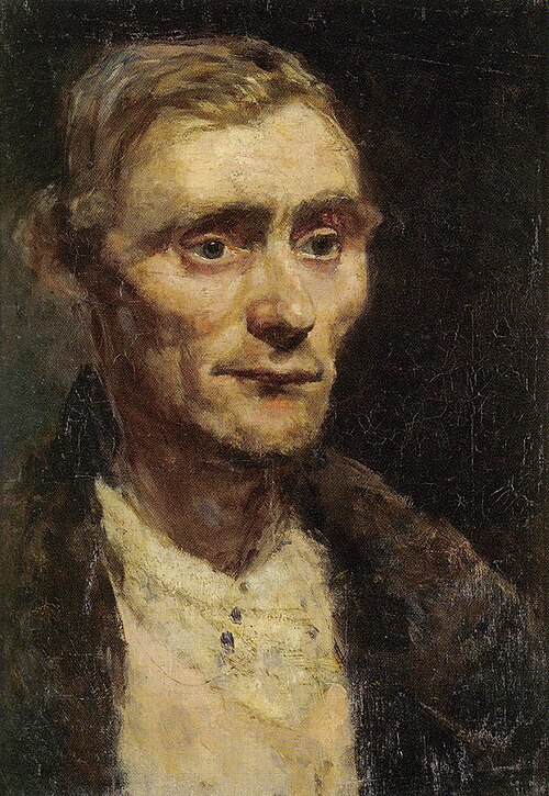 Étude de tête d'homme, 1880, Edvard Munch