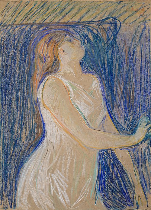 Étude de modèle, 1893, Edvard Munch