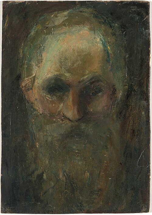 Étude de tête de vieil homme, 1885, Edvard Munch