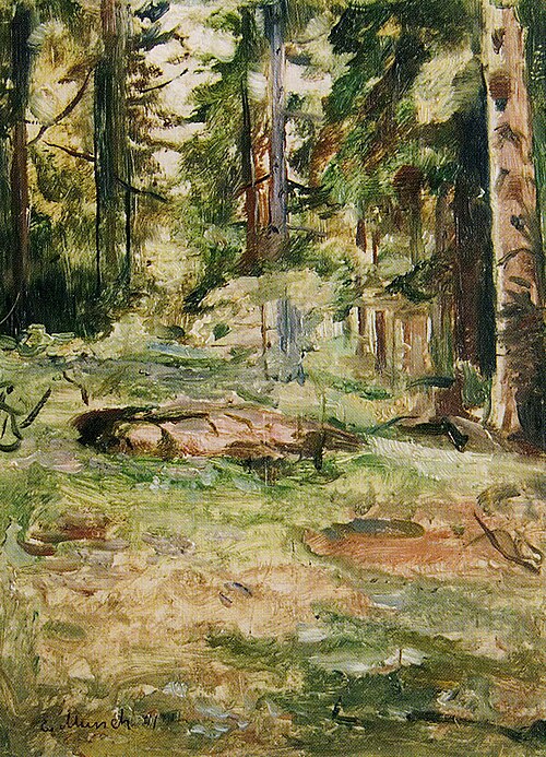Journée d'été en forêt, 1891, Edvard Munch