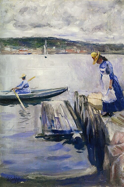 Journée d'été sur le quai, 1888, Edvard Munch