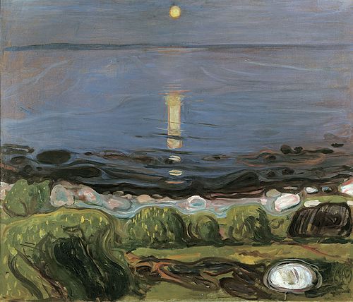 Nuit d'été sur la plage, 1902, Edvard Munch