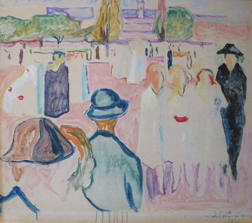Été sur Karl Johan, 1931, Edvard Munch