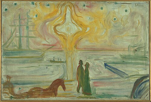 Lever de soleil sur le port, 1893, Edvard Munch