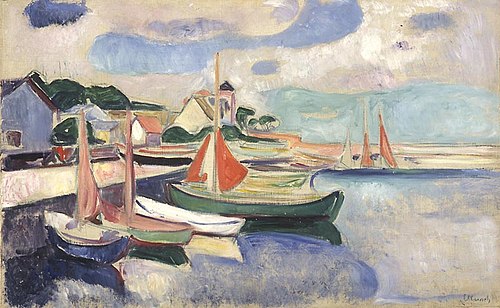 port de Taarbæk, 1905, Edvard Munch