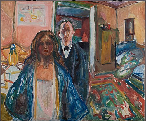 L'Artiste et son modèle, 1919, Edvard Munch