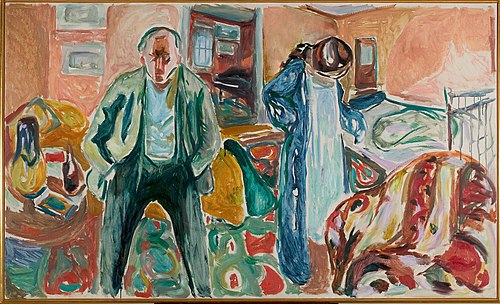 L'Artiste et son modèle, 1919, Edvard Munch