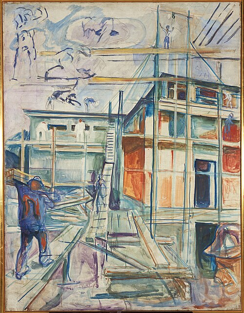 L'Immeuble du studio d'hiver, 1929, Edvard Munch