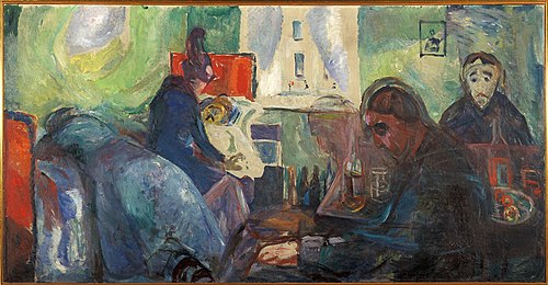 La Mort du Bohémien, 1915, Edvard Munch
