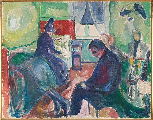 La Mort du Bohémien, 1915, Edvard Munch