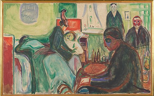 La Mort du Bohémien, 1925, Edvard Munch