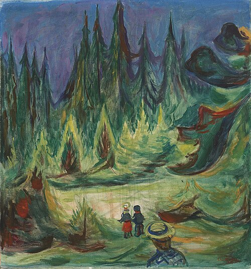 La Forêt enchantée, 1927, Edvard Munch