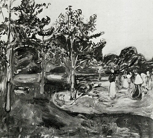 Le Jardin dans le soleil, 1904, Edvard Munch