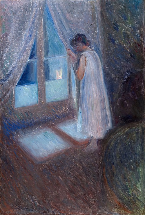 La Fille près de la fenêtre, 1893, Edvard Munch