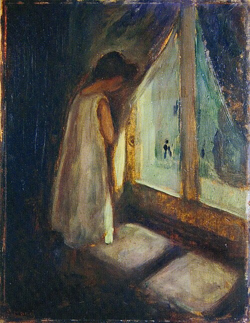 La Fille près de la fenêtre, 1896, Edvard Munch
