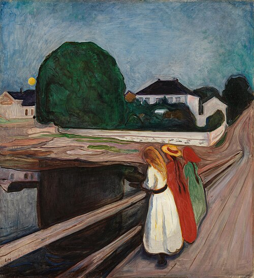 Les Filles sur le pont, 1901, Edvard Munch