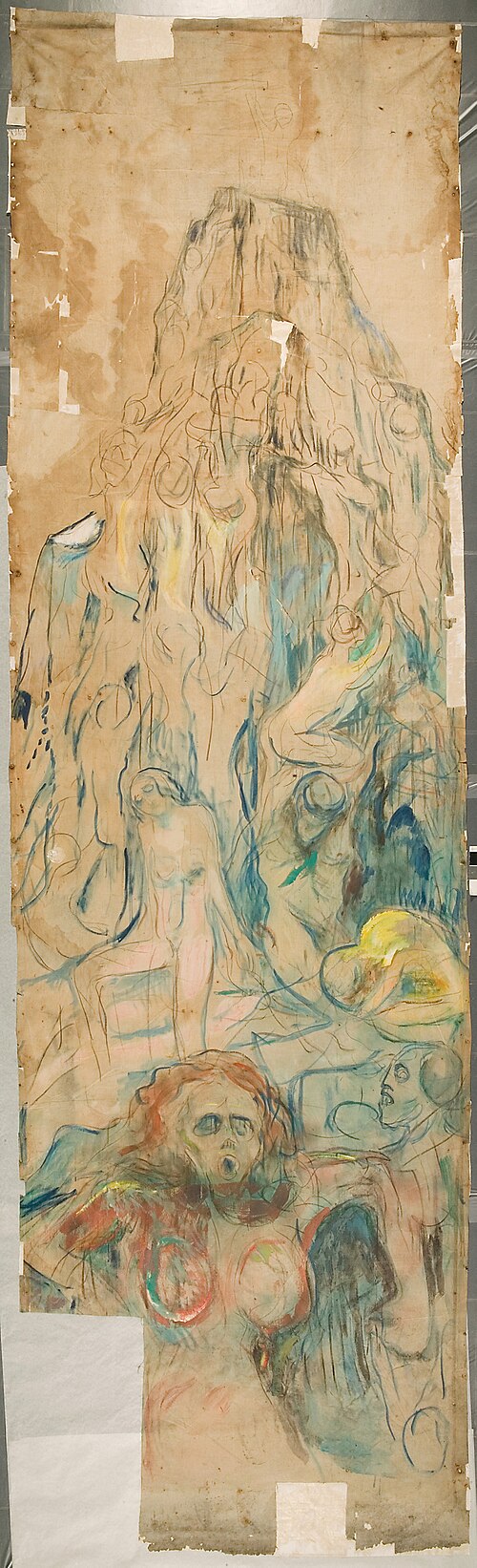 La Montagne humaine : partie centrale, 1926, Edvard Munch