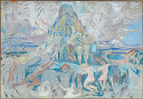 La Montagne humaine : vers la lumière, 1927, Edvard Munch